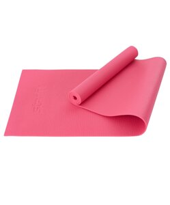 Коврик для йоги и фитнеса 183x61x0,6см Star Fit PVC FM-101 розовый