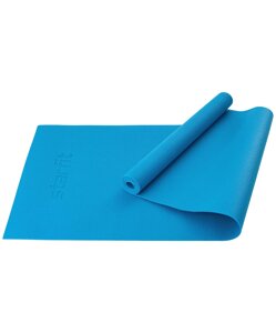 Коврик для йоги и фитнеса Star Fit FM-101, PVC, 183x61x0,3 см, синий