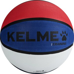 Мяч баскетбольный Kelme Foam rubber ball 8102QU5002-169, р. 5, 8 панелей, резина, бело-сине-красный