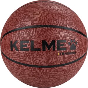 Мяч баскетбольный Kelme Hygroscopic 8102QU5001-217, р. 7, 8 панелей, ПУ, бут. кам., коричнево-черный