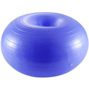Мяч для фитнеса фитбол-пончик 60 см (синий) Sportex FBD-60-1