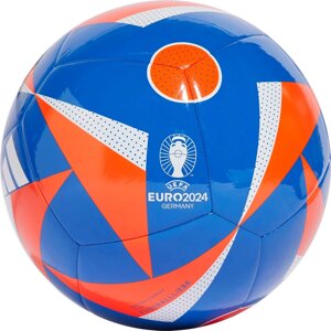 Мяч футбольный Adidas Euro24 Club IN9373, р. 4, ТПУ, 12 пан., маш. сш., сине-красный