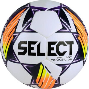 Мяч футбольный Select Brillant Training DB V24, 0864168096, р. 4, 32п, ПУ, гибр. сш, бел-оранж