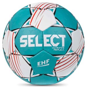 Мяч гандбольный Select Ultimate Replica v22, 1672858004, р. 3, EHF Appr, ПУ, руч. сш, бело-зеленый