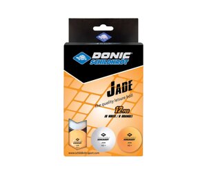 Мячики для настольного тенниса Donic Jade 40+12 штук 618045 белый + оранжевый