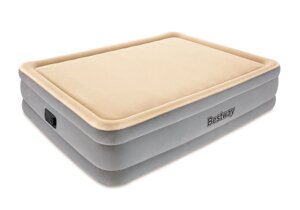 Надувная кровать Bestway FoamTop Comfort Raised Airbed (Queen) 203х152х46см со встр насосом, мягкий верх 67486