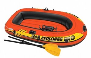 Надувная лодка Intex Explorer Pro 200 Set с пластик. веслами и насосом, 58357, уп. 3