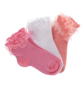 Носки, 3 пары для маленькой девочки