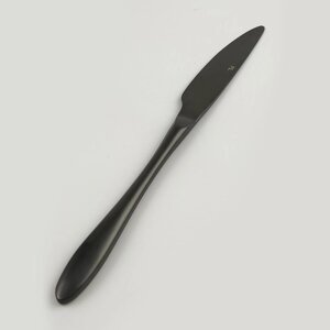 Нож столовый 23,5см матовый черный PVD Alessi-Black P. L. Proff Cuisine | 1170 (81280009)
