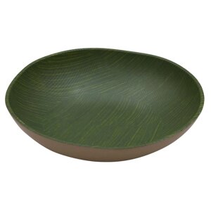 Салатник 3000мл 31,5х8,5см круглый Green Banana Leaf пластик меламин P. L. Proff Cuisine | JW13112