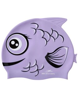 Шапочка для плавания 25DEGREES Miso Purple, силикон, детский