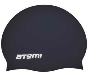 Шапочка для плавания Atemi TC401 тонкий силикон, черный
