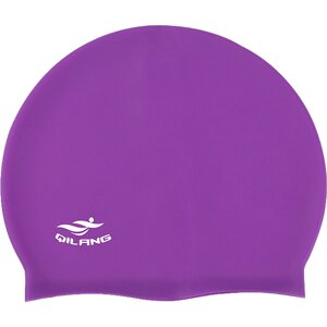 Шапочка для плавания силиконовая взрослая (фиолетовая) Sportex E41565