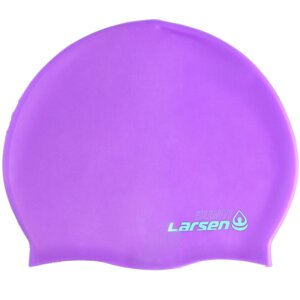 Шапочка плавательная Larsen MC47, силикон, фиолетовый