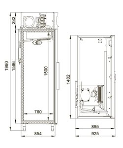 Шкаф холодильный Polair CM114‑G