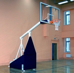 Стойка баскетбольная игровая мобильная складная с гидромеханизмом вынос 165 см, без противовесов Atlet IMP-A18E