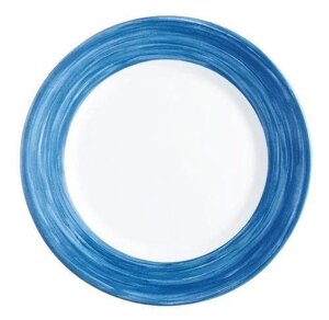 Тарелка d=254мм синий край Браш P3946 Arcoroc | H3954