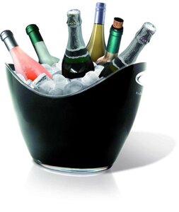 Ведро для шампанского пласт. 355*255/210*16мм 8л (на 6 бутылок) черное Vin Bouquet | FIE 007