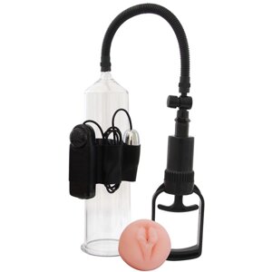 Erowoman-Eroman Vacuum Pump - Помпа для члена с вибрацией, 24.9х6.3 см (прозрачный)