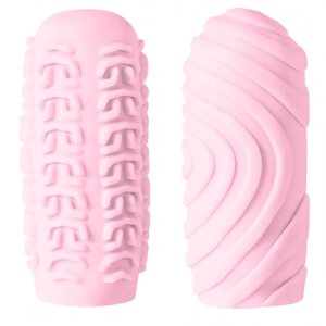 Lola Games Marshmallow Sugary Pink - Двухсторонний мастурбатор, 13.9х4.9 см (розовый)