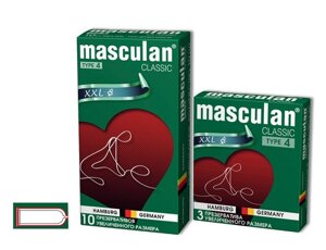 Masculan 4 classic - презервативы, 3 штуки (розовый)