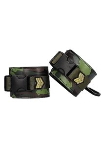 Ouch! Wrist Cuffs - Army Theme наручники, 24х6 см (зеленый)