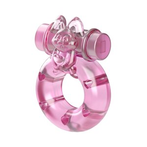 Pretty Love PINK BUNNY - Эрекционное виброкольцо, 5х1,5 см (розовый)