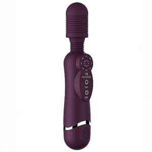 Shots Toys Silicone Massage Wand универсальный массажер, 20х3.5 см (фиолетовый)