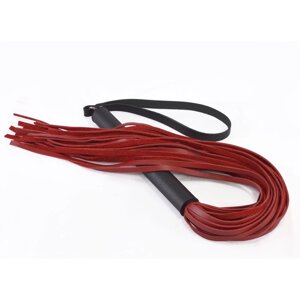 СК-Визит Классика - Стильная кожаная плеть, 58 см (красный)