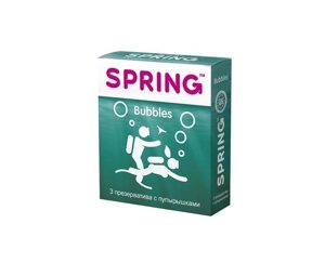 Spring - Bubbles - Презеративы с пупырышками, 3 шт