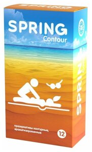 SPRING Contour - Презервативы, 19,5 см 12 шт (контурные)