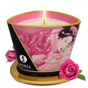 Свеча для массажа Shunga Candle Rose (роза), 170 мл.
