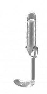 Удлиняющая насадка Stretchy Penis Exten and Plug,2,5 см (серый)