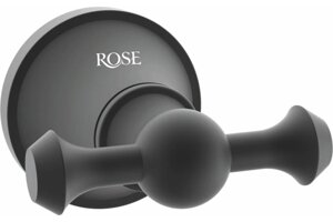 Аксессуар для ванной Rose RG1921H черный Крючок двойной