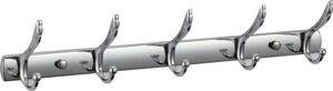 Аксессуар для ванной Savol S-06205B Планка с крючками (5 крючков)