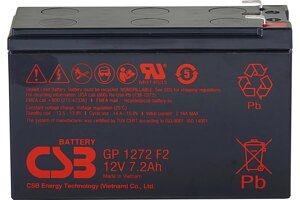 Батарея для ибп CSB GP1272 F2 (12V 7.2ah)