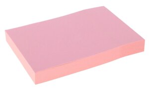 Блок с липким краем 51 мм x 76 мм, 100 листов, пастель, розовый