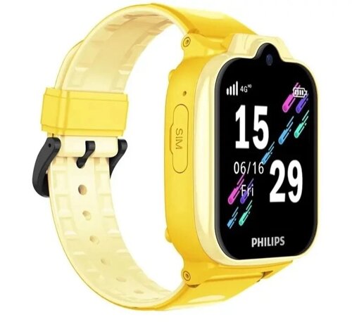 Детские смарт-часы Philips Kids W6610 желтый/желтый (ctw6610yl/00)