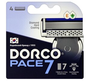 Dorco pace7 4s сменные кассеты с 7лезвиями (ю. корея)
