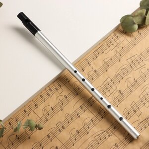 Флейта music life в, серебристая, 37,5 см