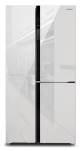 Холодильник Side by Side Hyundai CS6073FV белое стекло
