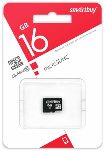 Карта памяти Smartbuy SDHC 16GB Class10