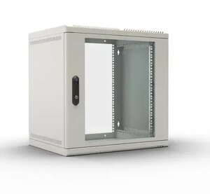 Коммутационный шкаф ЦМО ШРН-12.650 настенный, стеклянная передняя дверь, 12U, 600x632x650мм