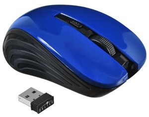 Компьютерная мышь Oklick 545MW черный/синий USB