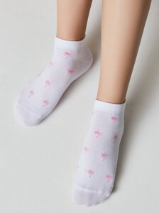 Носки женские Короткие спортивные носки из хлопка с рисунками ACTIVE