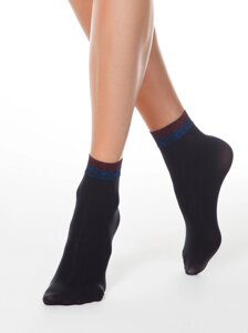 Носки женские Женские носки FANTASY с сияющим бортиком из двухцветного люрекса