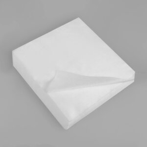 Одноразовые косметические салфетки, 100 шт, плотность 40г/м2, спанлейс, 20 20 см, цвет белый