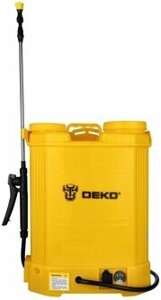 Опрыскиватель Deko DKSP10 16л желтый (065-0954)