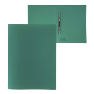 Папка с пружинным скоросшивателем а4, 500 мкм, корешок 15 мм, calligrata, до 100 листов, зеленая