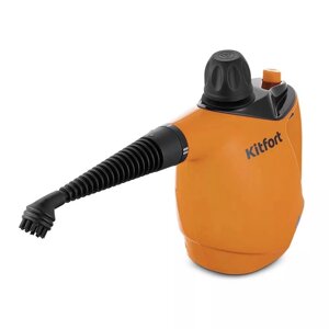Пароочиститель Kitfort KT-9140-2 черно-оранжевый